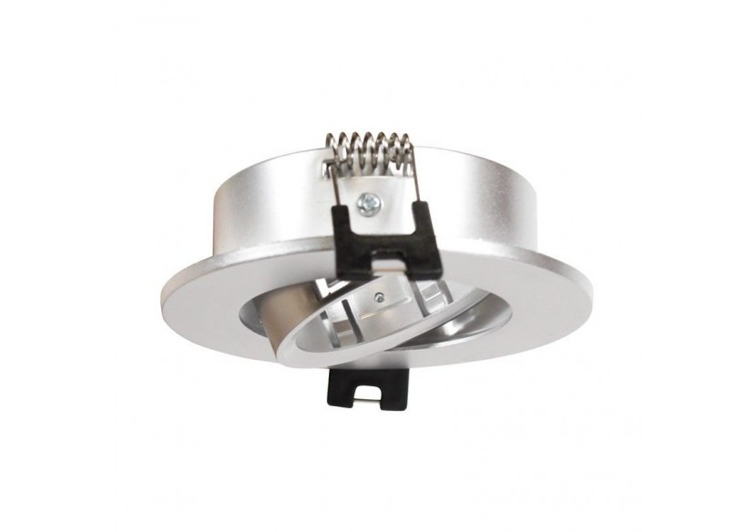 Collerette ronde orientable à encastrer pour ampoule GU10/MR16 - Découpe diamètre 75mm - B981-R-P - Barcelona LED