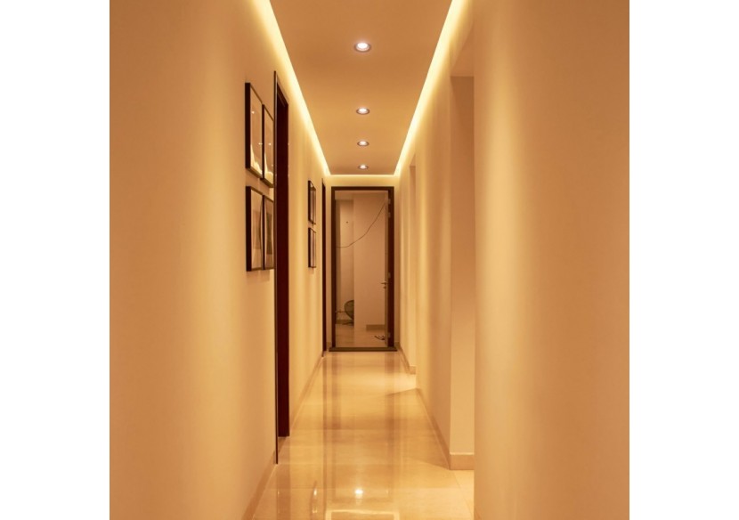 Support spot encastré pour ampoule GU10 / MR16 - Coupe diamètre 70mm - B980-R-B - Barcelona LED