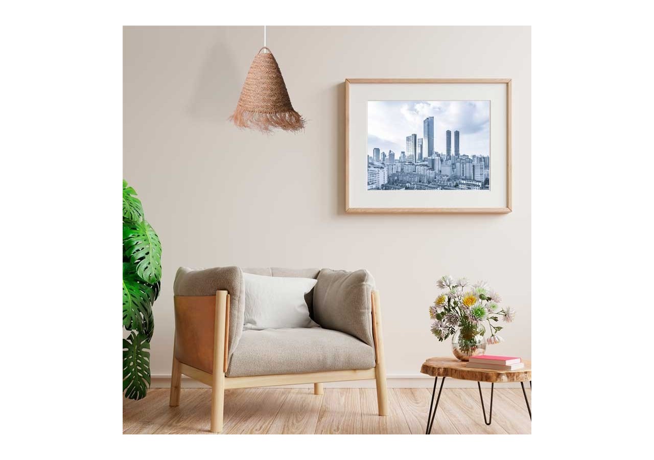 Suspension en fibre naturelle "Nam" - K173-B - Barcelona LED