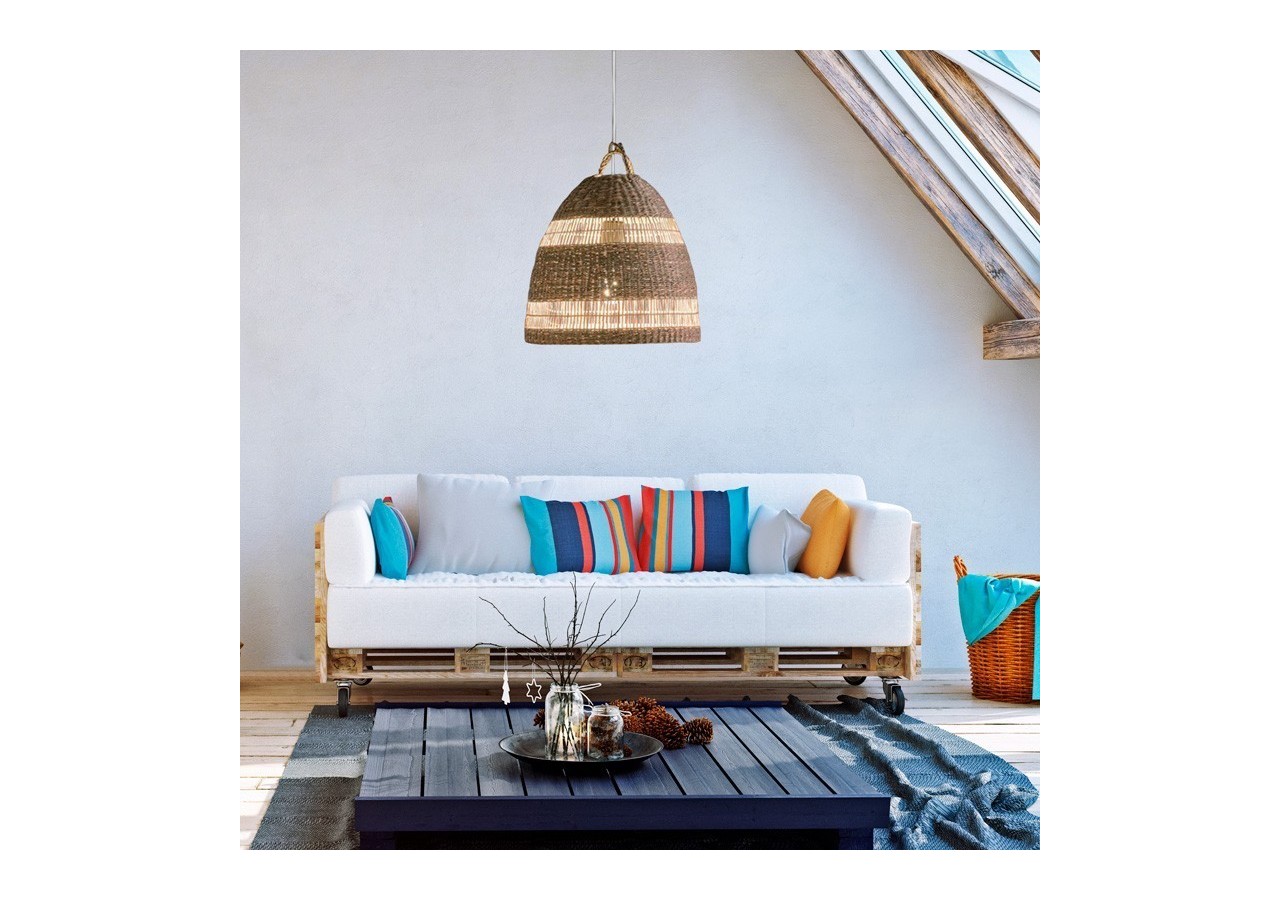 Suspension en osier "Ikken" - K172-B - Barcelona LED