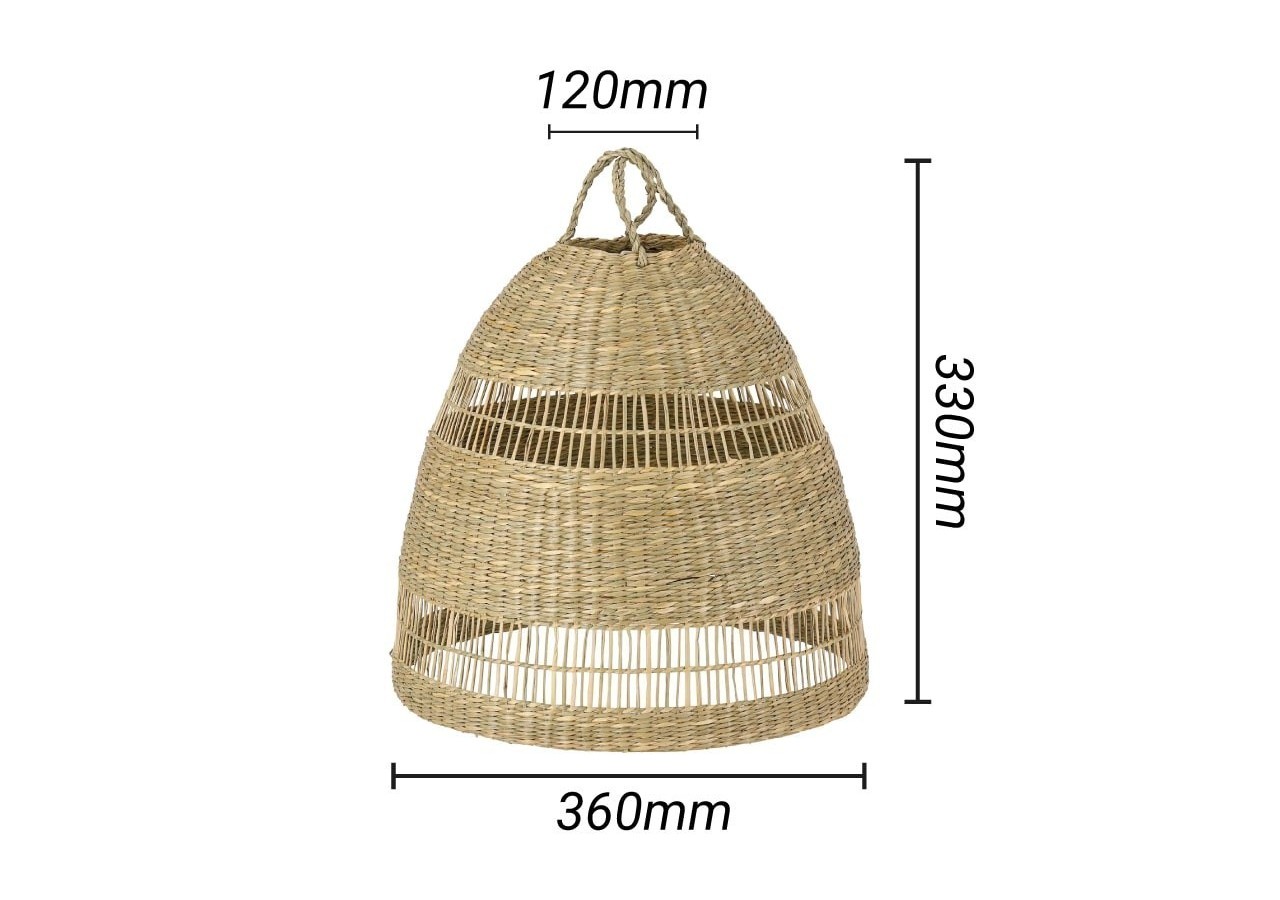 Suspension en osier "Ikken" - K172-B - Barcelona LED