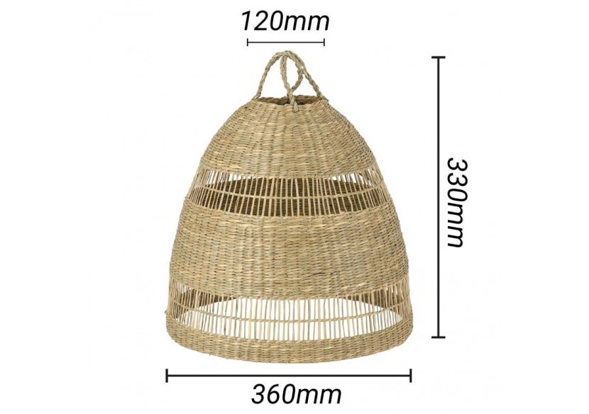 Suspension en osier "Ikken" - K172-B - Barcelona LED