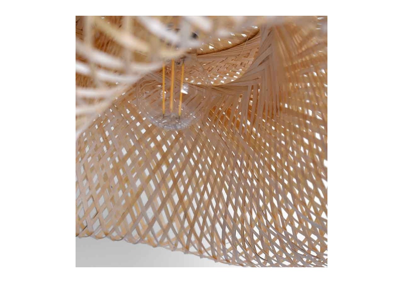 Suspension en osier "Vimet Lite" - K170-N - Barcelona LED