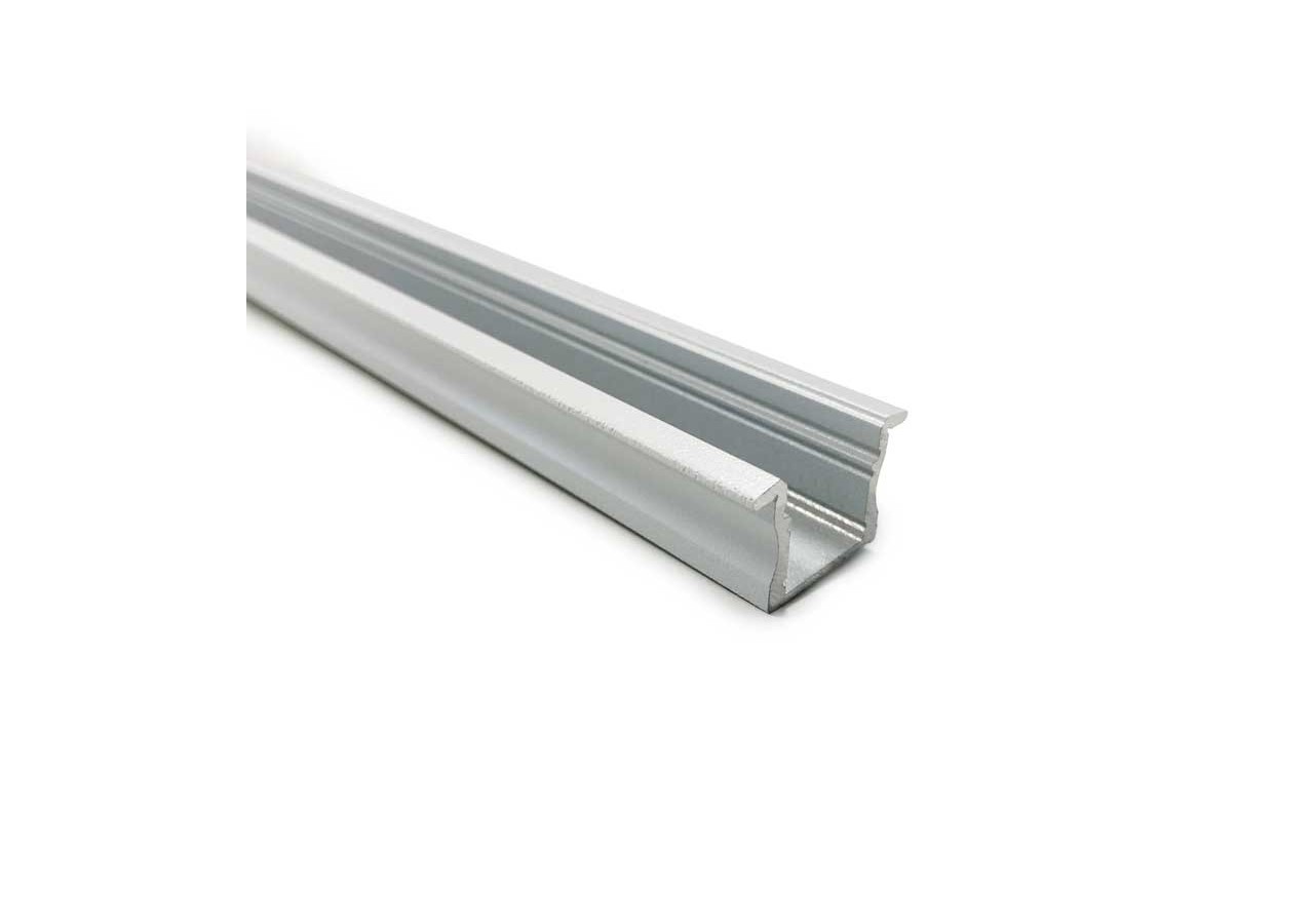Profilé en aluminium blanc encastrable 23x15mm (2 mètres) - BPERF23X15-B - Barcelona LED
