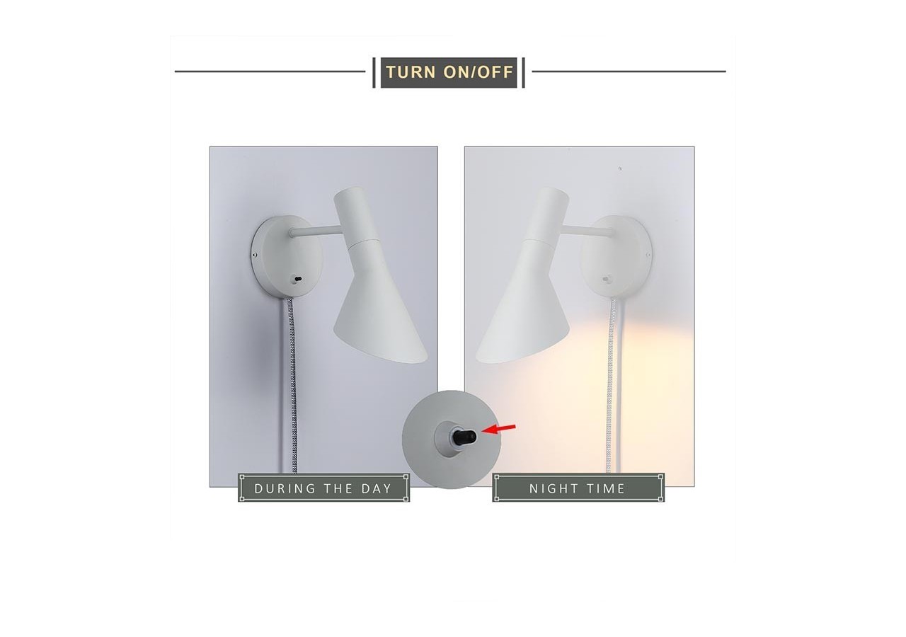 Applique murale design avec prise "Marlene" - L3037-G - Barcelona LED