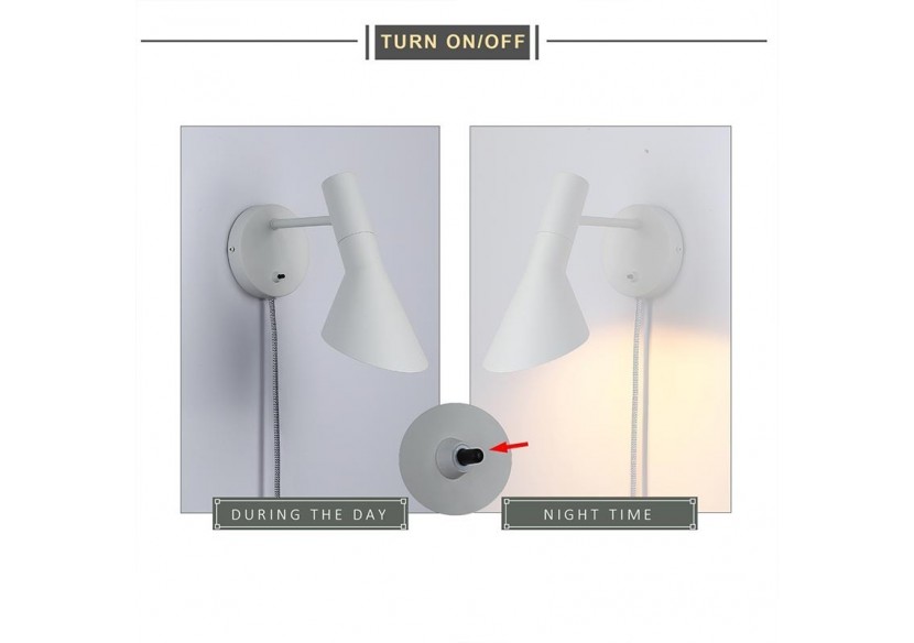 Applique murale design avec prise "Marlene" - L3037-G - Barcelona LED