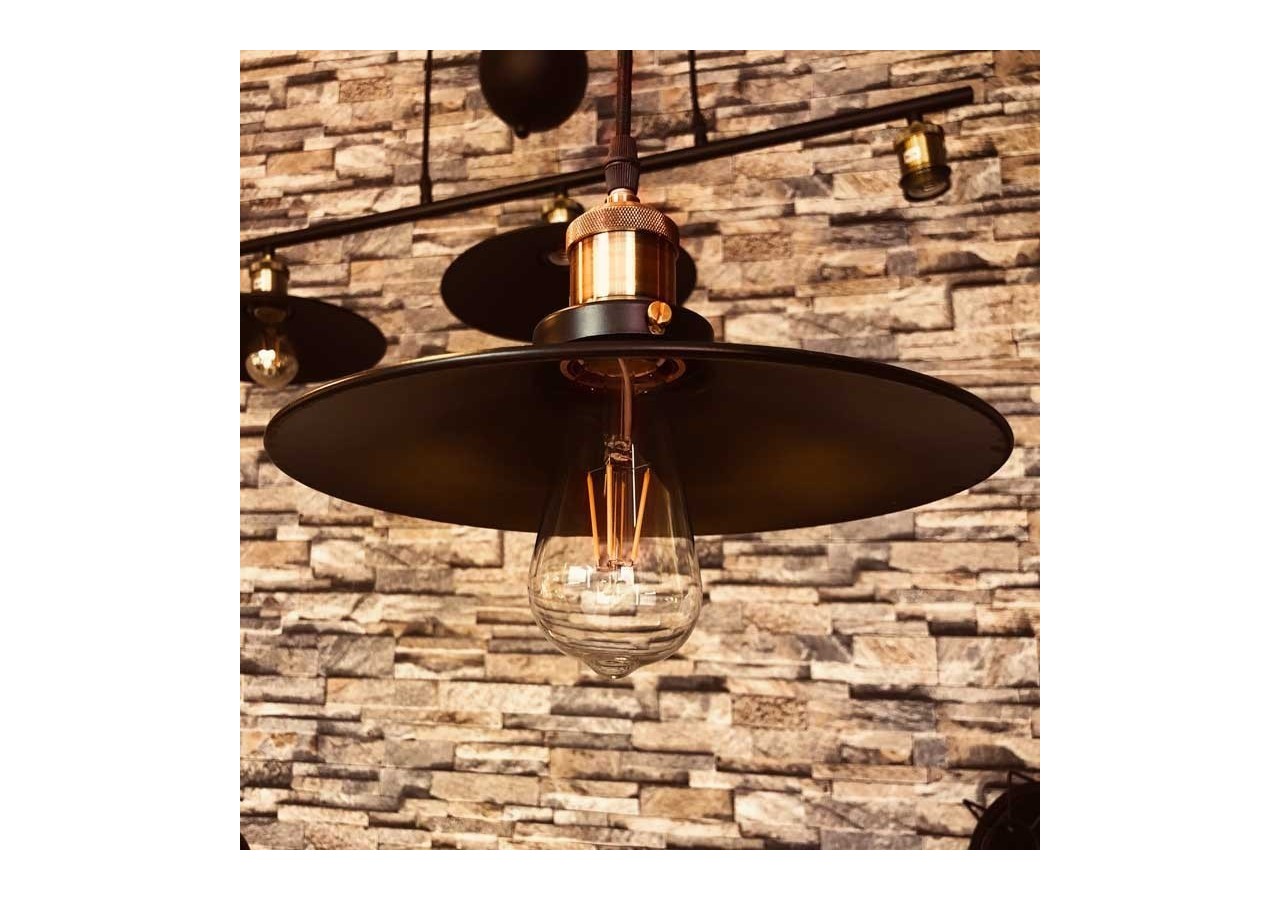 Ampoule LED à filament vintage ST64 E27 6W - BF1-ST64E27-BC - Barcelona LED