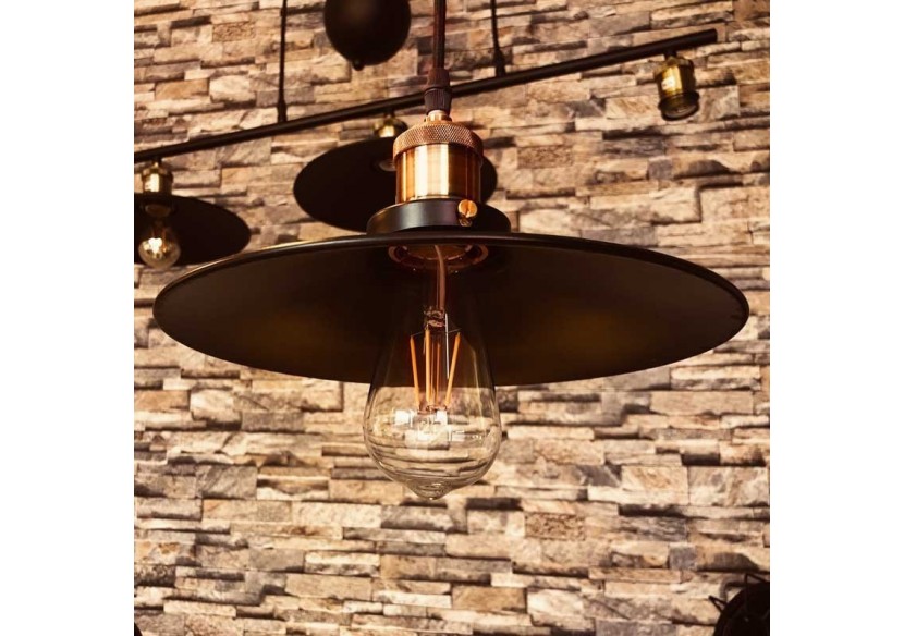 Ampoule LED à filament vintage ST64 E27 6W - BF1-ST64E27-BC - Barcelona LED