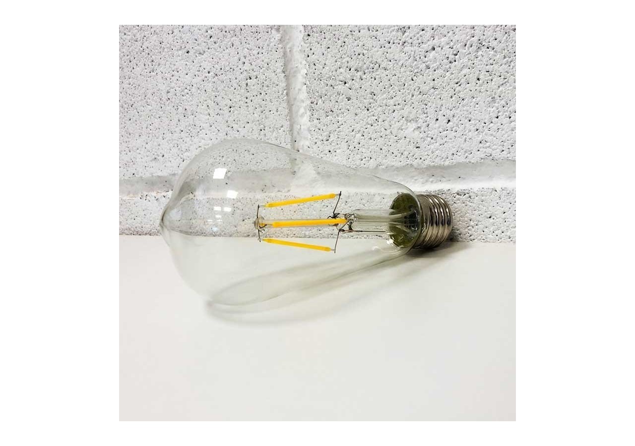 Ampoule LED à filament vintage ST64 E27 6W - BF1-ST64E27-BC - Barcelona LED