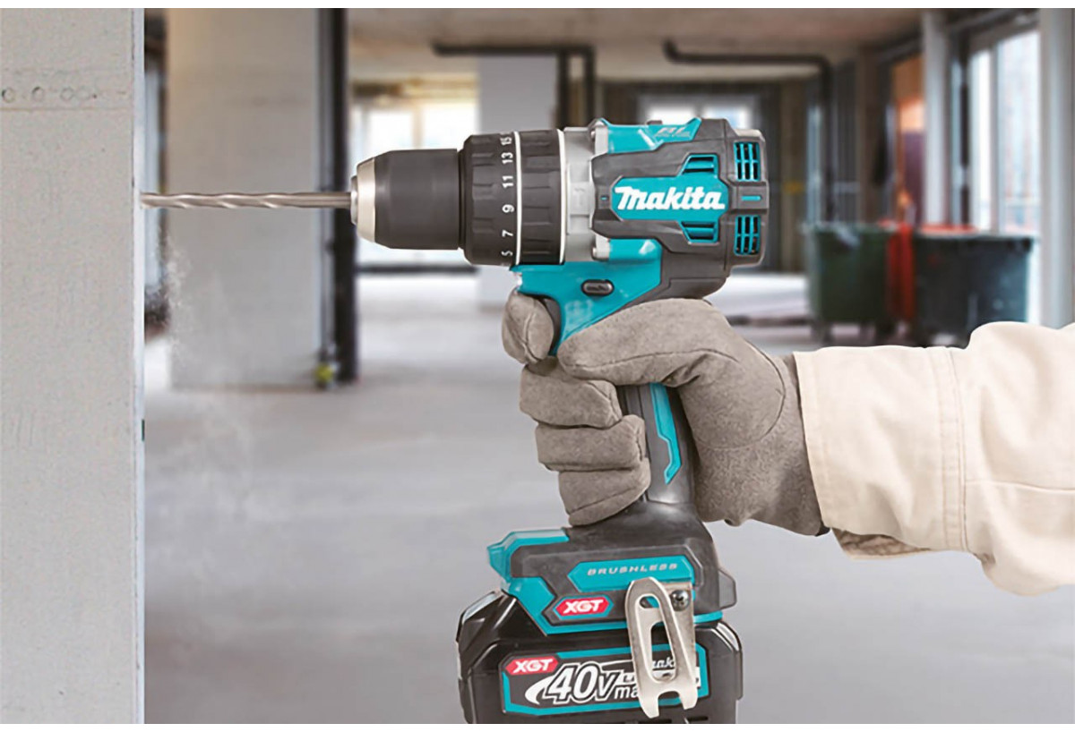 Perceuse visseuse à percussion 40 V max Li-Ion XGT Diamètre 13 mm - Makita : Confort'Mat