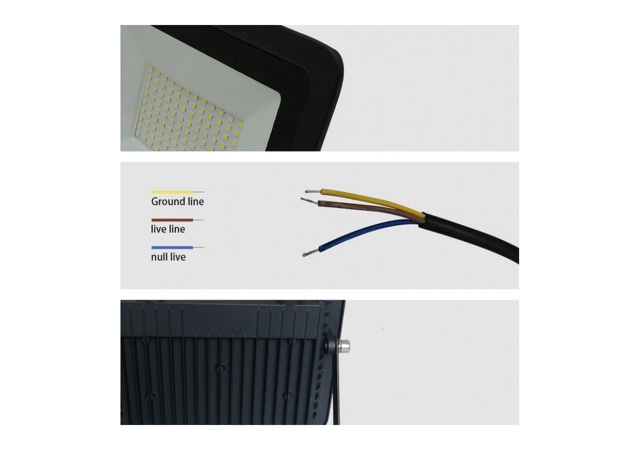 Projecteur LED extérieur 10W IP65 ultra plat - B1881-2-BC - Barcelona LED