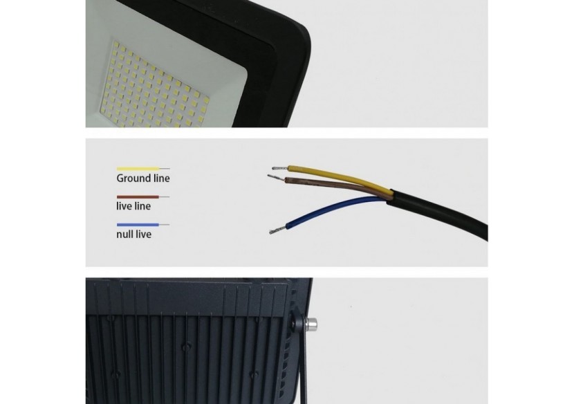 Projecteur LED extérieur 10W IP65 ultra plat - B1881-2-BC - Barcelona LED