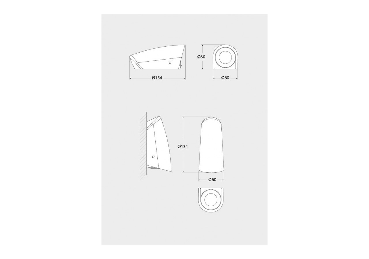 Applique extérieur Mamete Fumagalli G9 IP67 - 2A3.000.000.AXZ1R - Barcelona LED