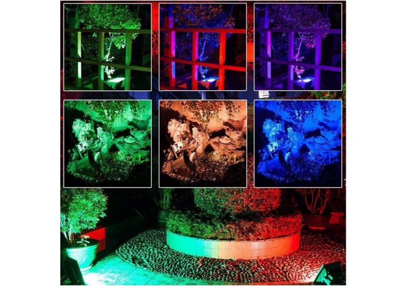 Projecteur LED RGB 50W télécommande IP65 - B1457-N - Barcelona LED Projecteur LED RGB 50W télécommande IP65 - B1457-N - Barcelona LED