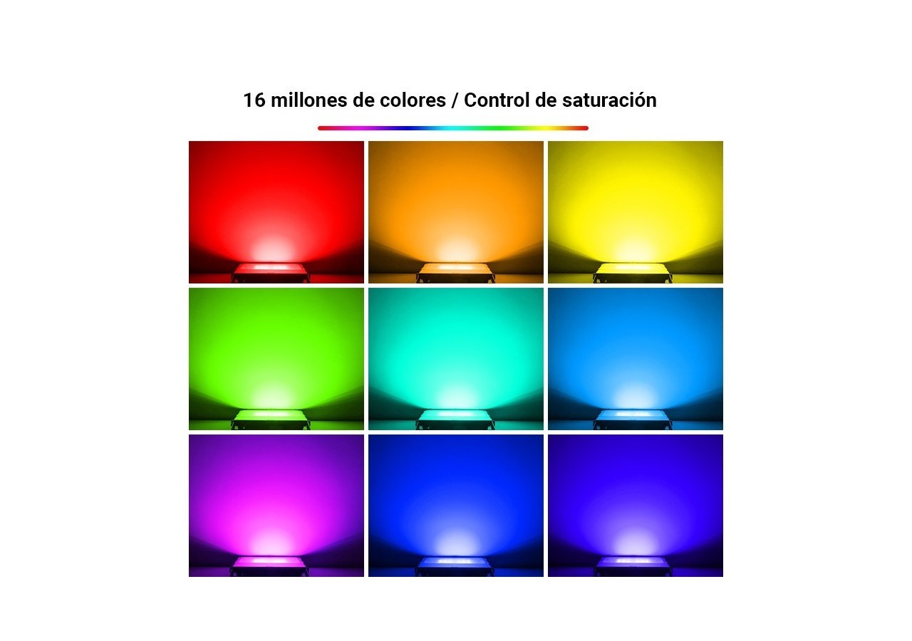 Projecteur LED extérieur 100W RGB+CCT | Mi Light - FUTT07 - Barcelona LED