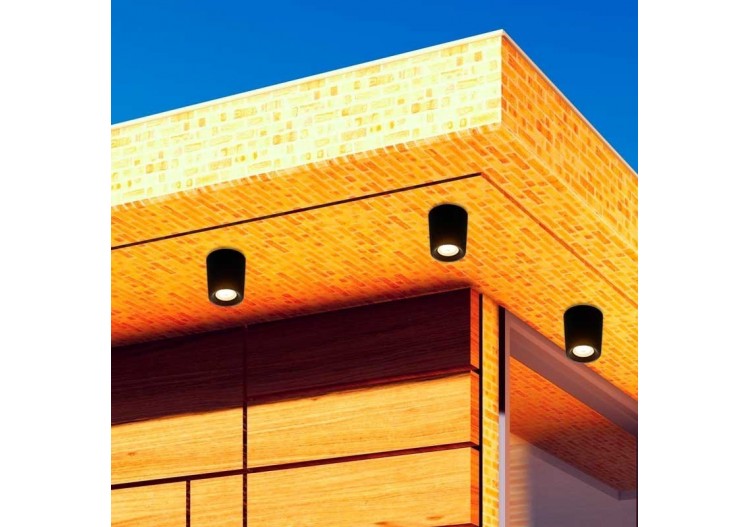 Plafonnier extérieur CCT "Livia 90" FUMAGALLI 6W GU10 IP55 - 2A9.000.000.AXL1K - Barcelona LED 2