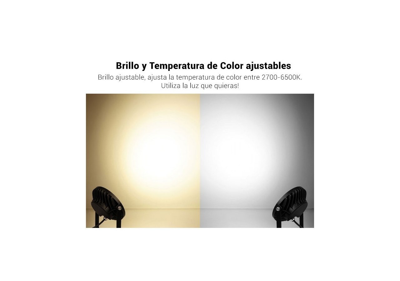 Projecteur LED extérieur sur piquet 15W RGB CCT contrôle RF/WiFi| Mi Light - FUTC03 - Barcelona LED