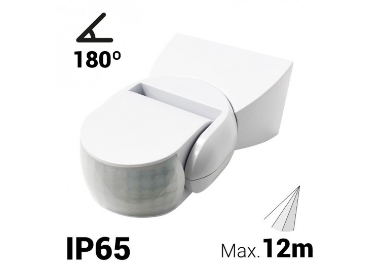 Détecteur de mouvement PIR en saillie 180 degrés - IP65 - ST15 - Barcelona LED