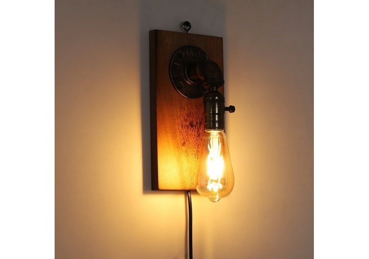 Applique murale bois et métal "Older"| Vintage Series - LV422 - Barcelona LED 2