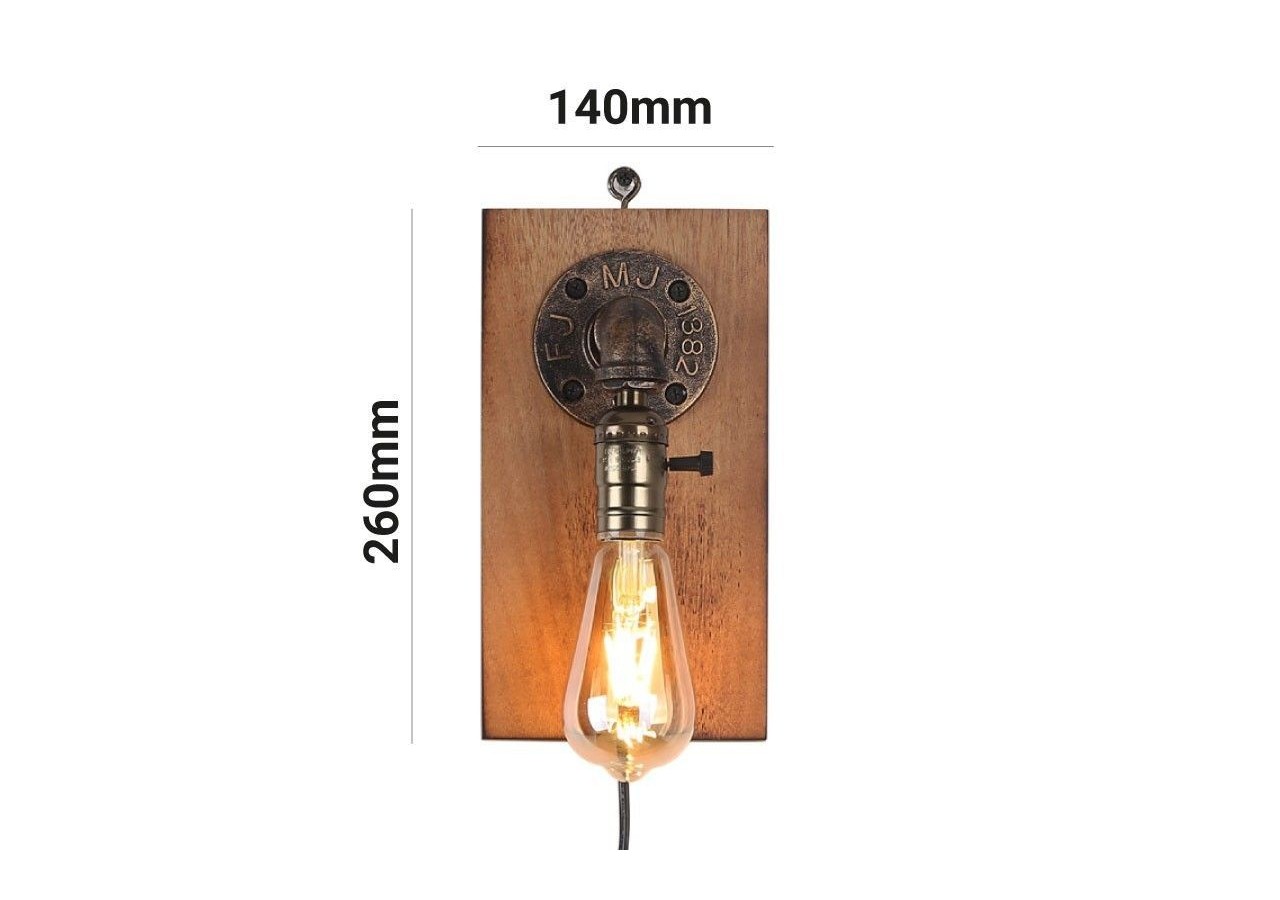 Applique murale bois et métal "Older"| Vintage Series - LV422 - Barcelona LED