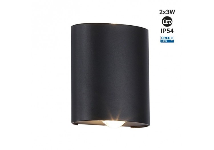 Applique murale moderne LED bidirectionnelle d'extérieur "Asas" - 6W - IP54 - L5016 - Barcelona LED