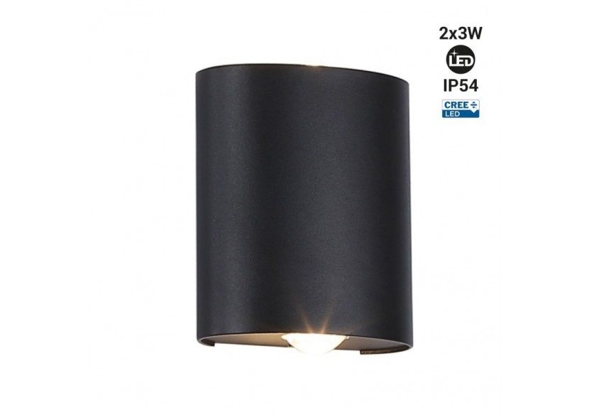 Applique murale moderne LED bidirectionnelle d'extérieur "Asas" - 6W - IP54 - L5016 - Barcelona LED Applique murale moderne LED bidirectionnelle d'extérieur "Asas" - 6W - IP54 - L5016 - Barcelona LED