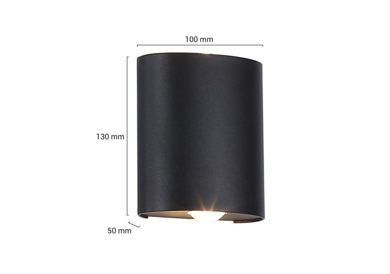 Applique murale moderne LED bidirectionnelle d'extérieur "Asas" - 6W - IP54 - L5016 - Barcelona LED