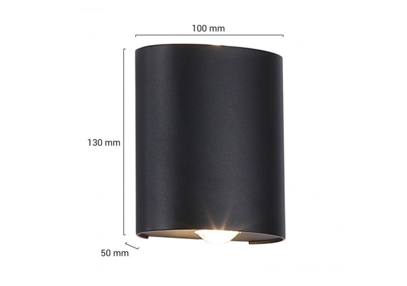 Applique murale moderne LED bidirectionnelle d'extérieur "Asas" - 6W - IP54 - L5016 - Barcelona LED Applique murale moderne LED bidirectionnelle d'extérieur "Asas" - 6W - IP54 - L5016 - Barcelona LED