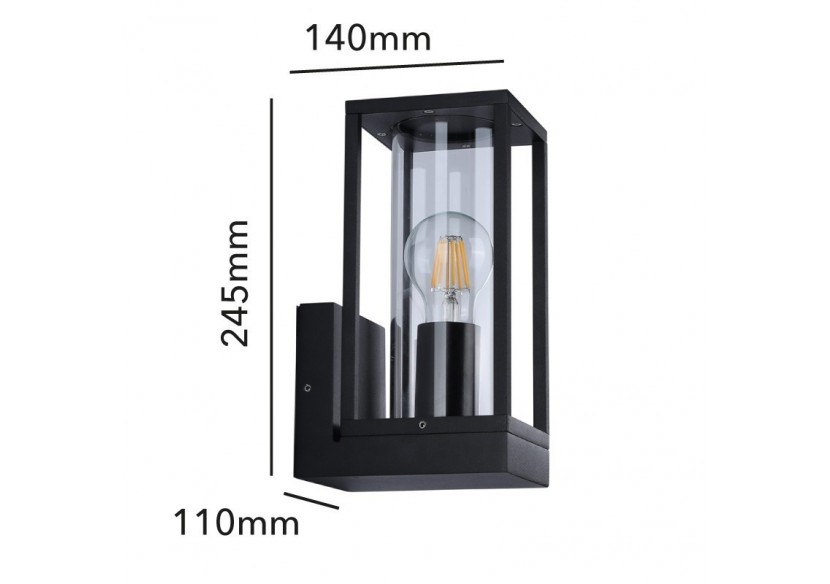 Applique murale extérieur "Luzy" E27 IP44 - L5012 - Barcelona LED