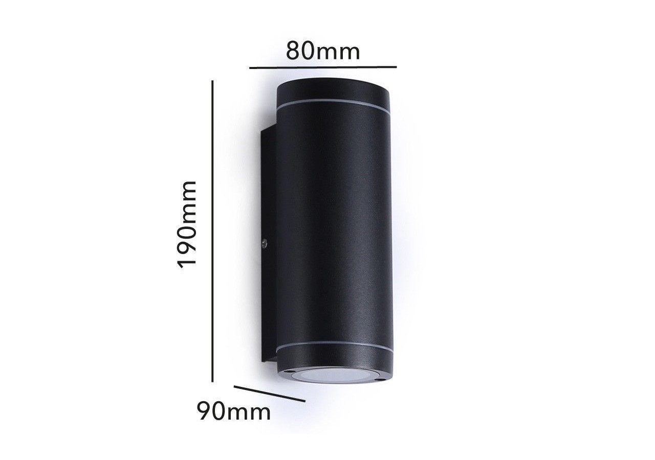 Applique murale extérieur "Lidia" 2xGU10 IP44 - L5011-N - Barcelona LED