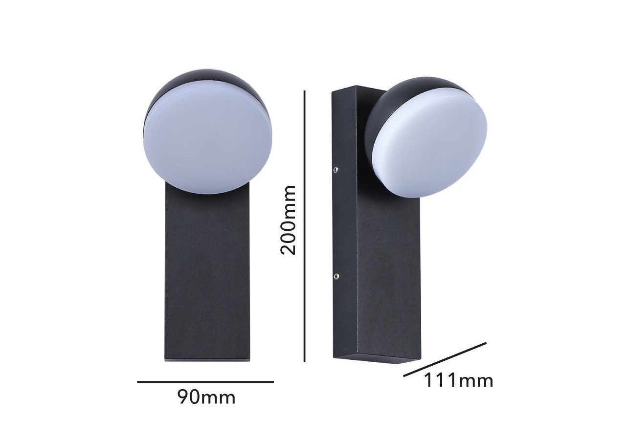 Applique murale extérieur orientable "Atlas" 9,5W IP54 - L5014 - Barcelona LED