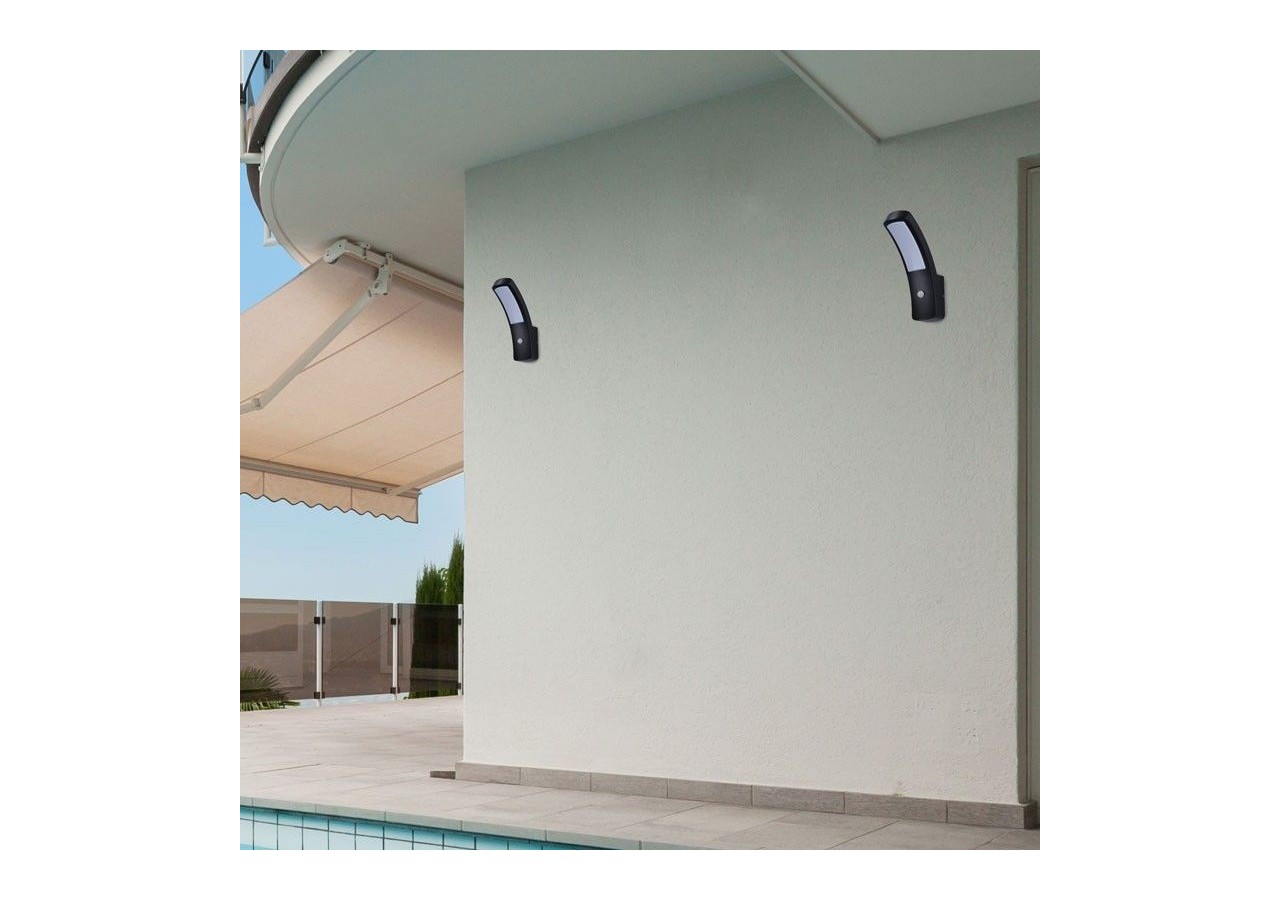 Applique extérieur avec détecteur PIR "LUS" 13W IP54 - L5018-PIR - Barcelona LED