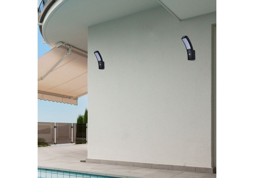 Applique extérieur avec détecteur PIR "LUS" 13W IP54 - L5018-PIR - Barcelona LED Applique extérieur avec détecteur PIR "LUS" 13W IP54 - L5018-PIR - Barcelona LED