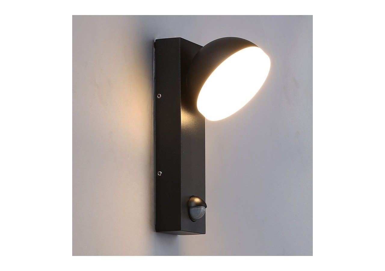 Applique murale extérieur avec détecteur PIR "ATLAS" 10W IP54 - L5014-PIR - Barcelona LED