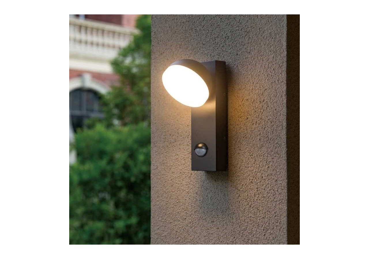 Applique murale extérieur avec détecteur PIR "ATLAS" 10W IP54 - L5014-PIR - Barcelona LED