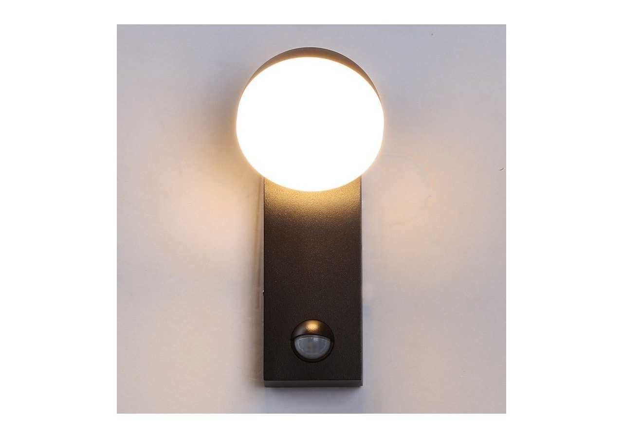 Applique murale extérieur avec détecteur PIR "ATLAS" 10W IP54 - L5014-PIR - Barcelona LED