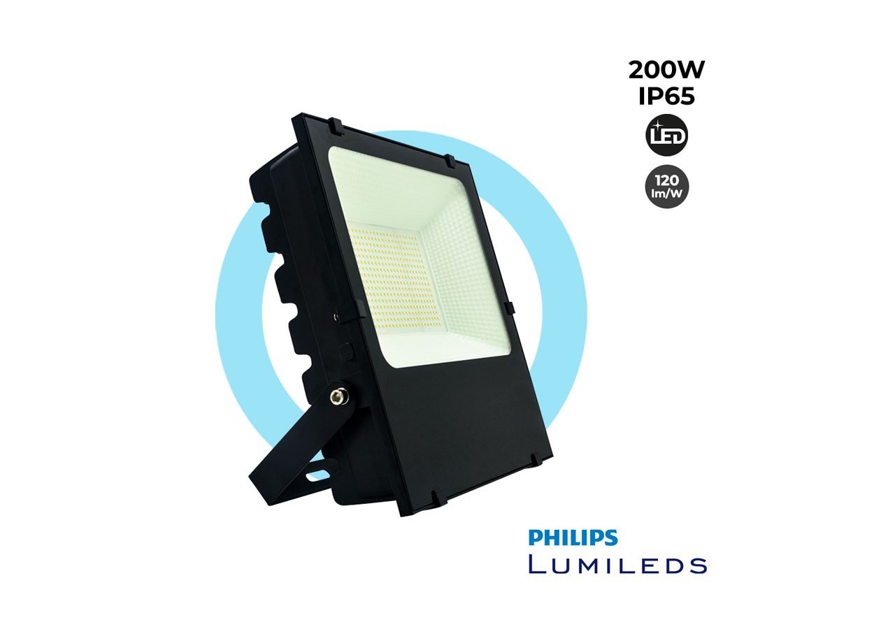 Projecteur LED 200W puces Philips IP65 - B1853-BF - Barcelona LED