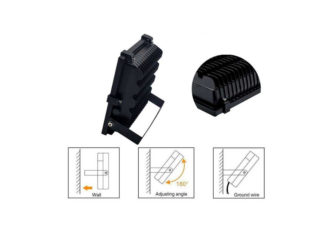 Projecteur LED 200W puces Philips IP65 - B1853-BF - Barcelona LED