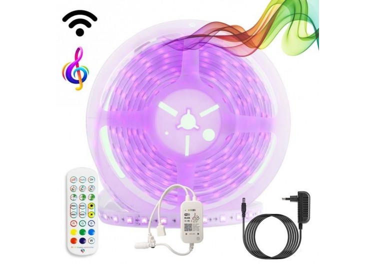 Kit ruban LED RGB musical WiFi Smart Alexa/Google Home - B1614-WIFI - Barcelona LED