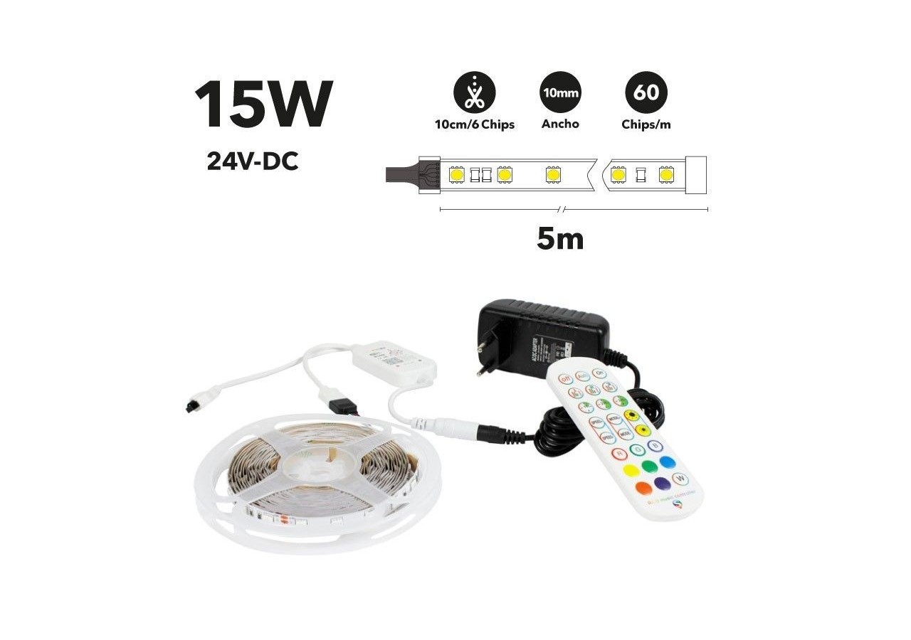 Kit ruban LED RGB musical WiFi Smart Alexa/Google Home - B1614-WIFI - Barcelona LED