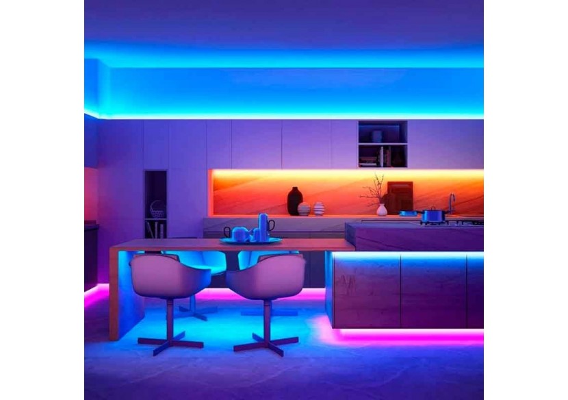 Kit ruban LED RGB de 5m avec alimentation, télécommande et contrôleur, compatible 12/24V - B1614-CONTROL - Barcelona LED Kit ruban LED RGB de 5m avec alimentation, télécommande et contrôleur, compatible 12/24V - B1614-CONTROL - Barcelona LED