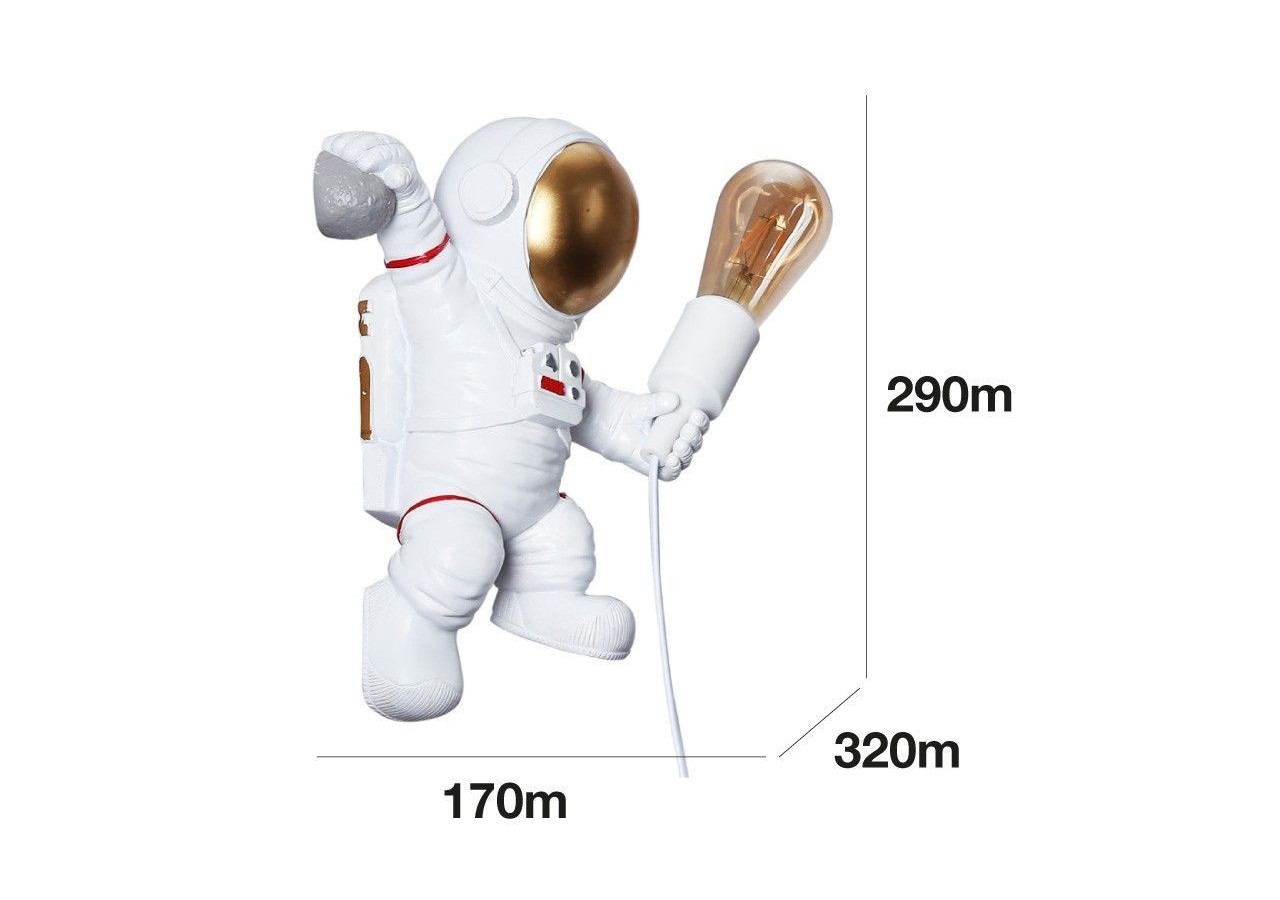 Lampe murale astronaute "Conrad" - L4035-P - Barcelona LED