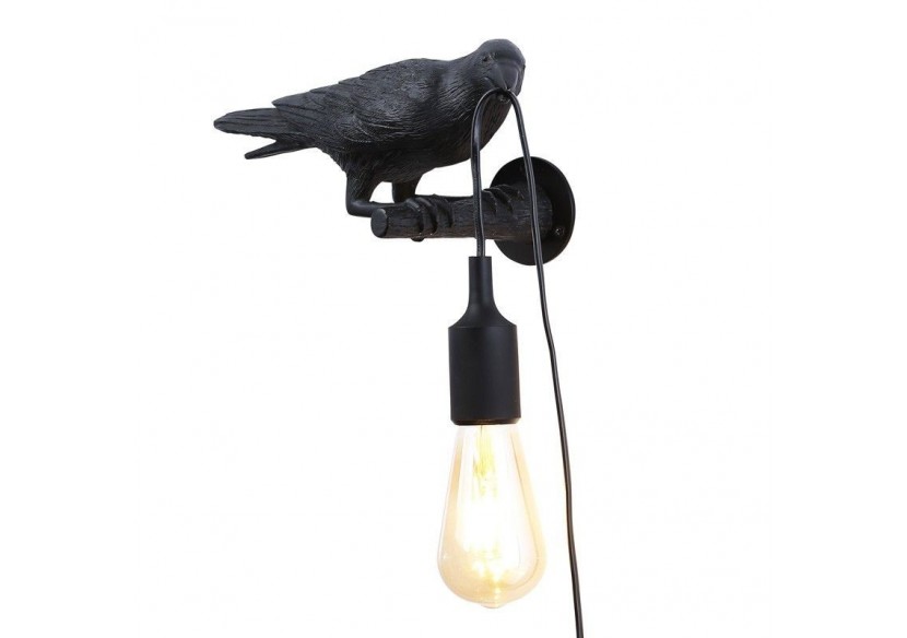 Applique design oiseau "Corb" en résine- Bird series - L4033-P - Barcelona LED