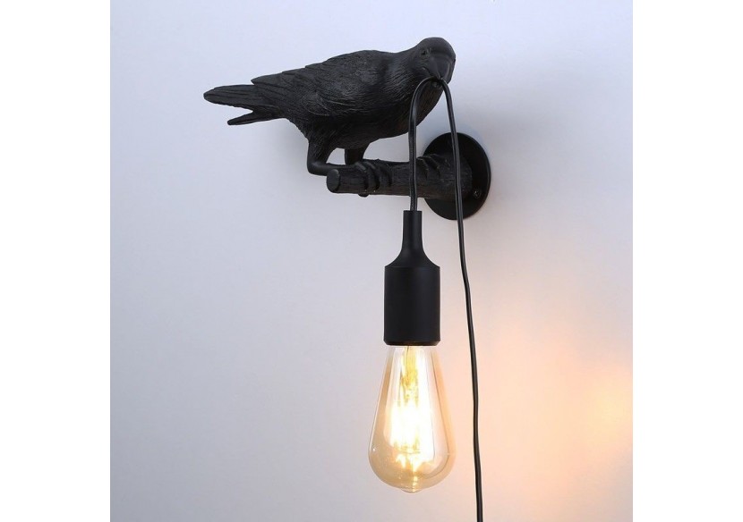 Applique design oiseau "Corb" en résine- Bird series - L4033-P - Barcelona LED
