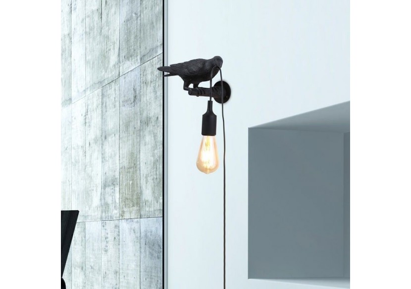 Applique design oiseau "Corb" en résine- Bird series - L4033-P - Barcelona LED