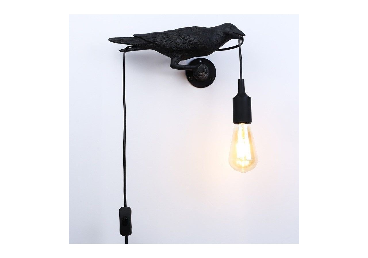 Applique design oiseau "Corb" en résine- Bird series - L4033-P - Barcelona LED