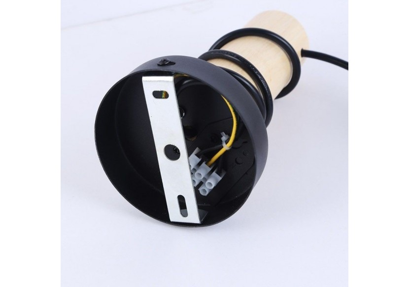 Lampe murale rustique en bois "MILA" - LM135-N - Barcelona LED