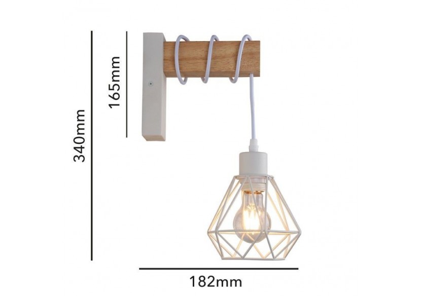 Applique murale cage "RODEN" - LM133-B - Barcelona LED