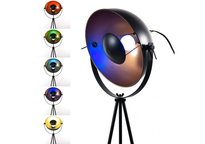 Lampadaire vintage avec trépied "Galilen" + Ampoule RGBW 10W et télécommande - LV428-RGB - Barcelona LED