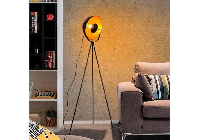 Lampadaire vintage avec trépied "Galilen" + Ampoule RGBW 10W et télécommande - LV428-RGB - Barcelona LED